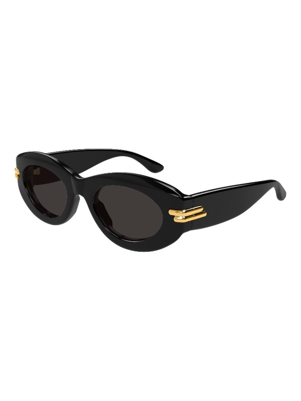 New Bottega Veneta Women's Sunglasses Black Square Grey Lens Acetate Frame 001